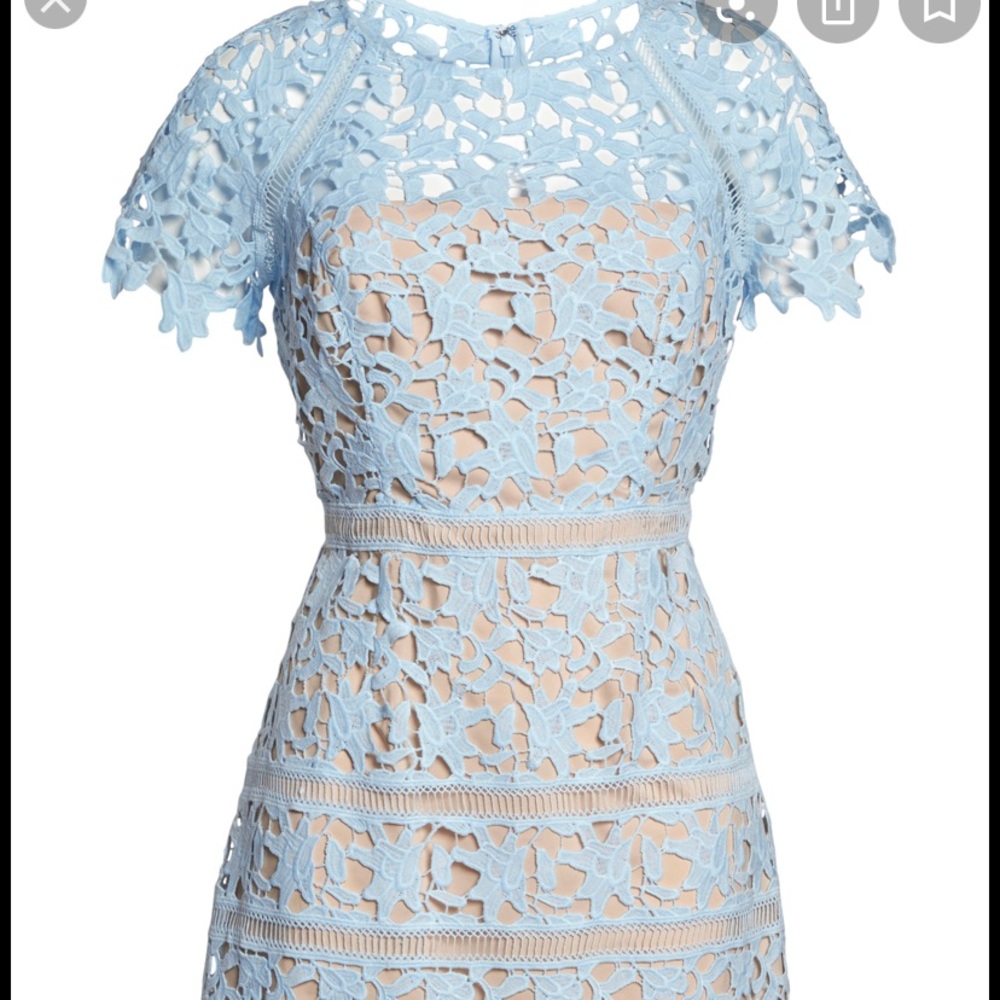 NWT Eliza J Lace Overlay Sheath Dress - Picture 5 of 5